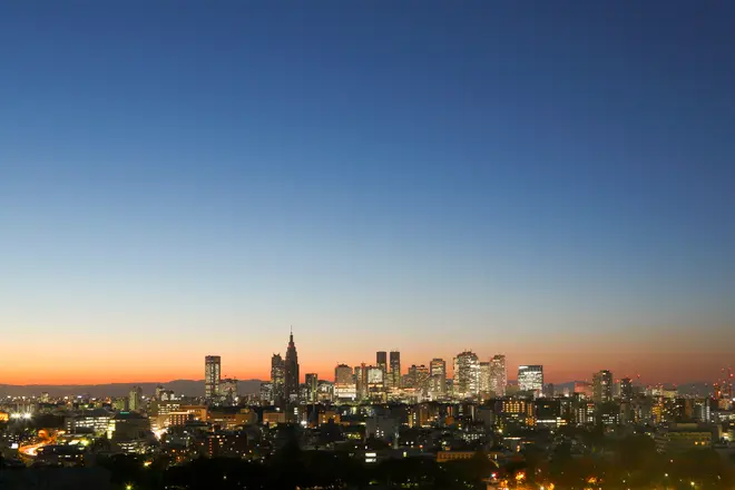 都内の夕焼け