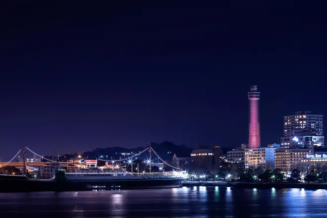 横浜港の夜景