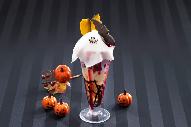 ハロウィーンおばけパフェ