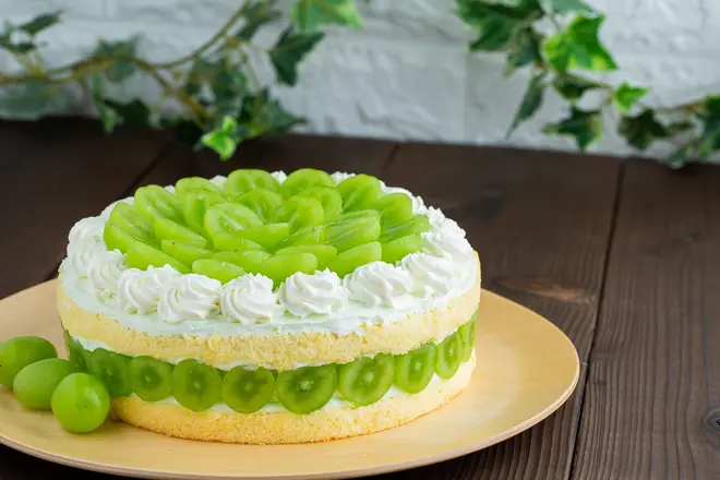 シャインマスカットチーズケーキ