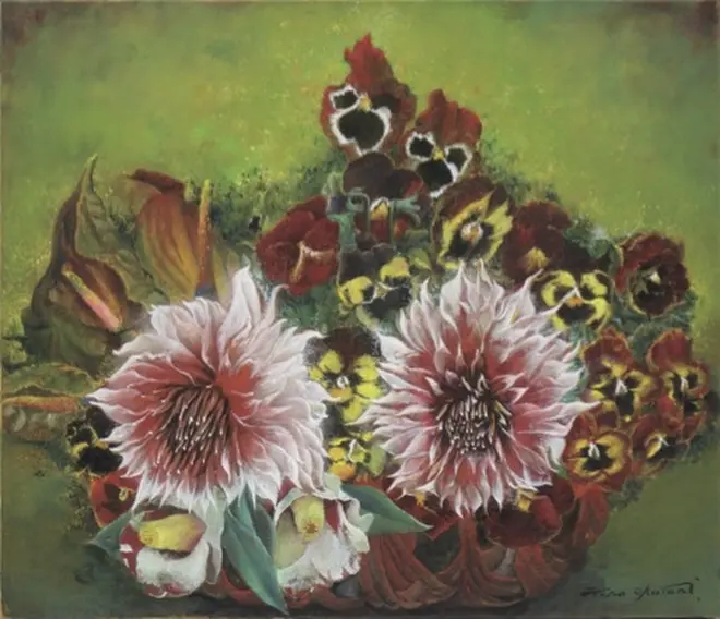 『Dahlia』（2017年作，油絵10号）