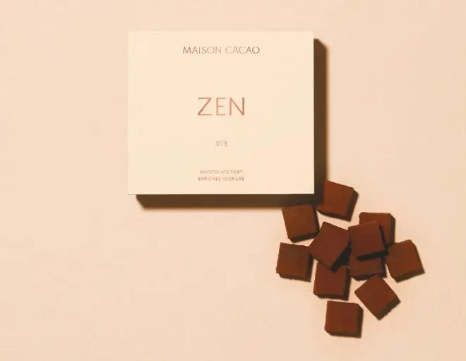 「アロマ生チョコレート『ZEN』(ほうじ茶)」