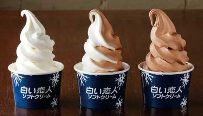 白い恋人ソフトクリーム