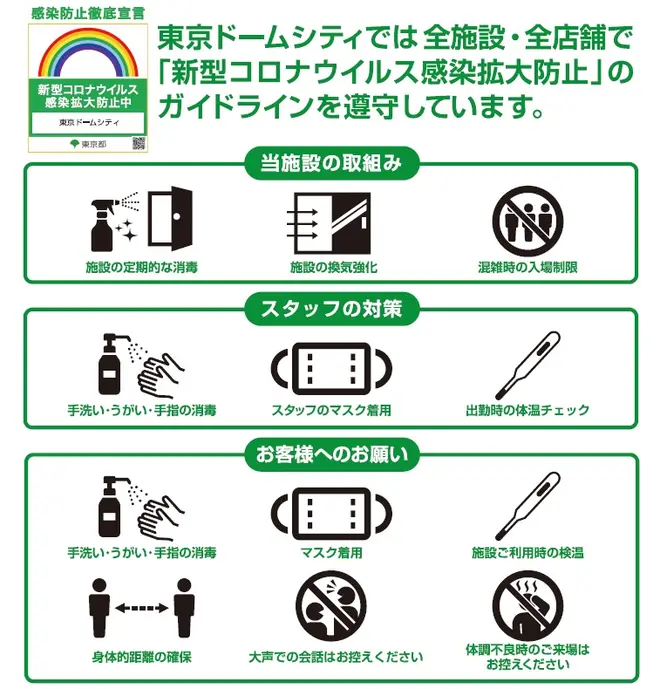 新型コロナウィルス感染拡大防止について 