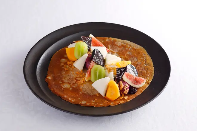「秋の味覚クレープ」