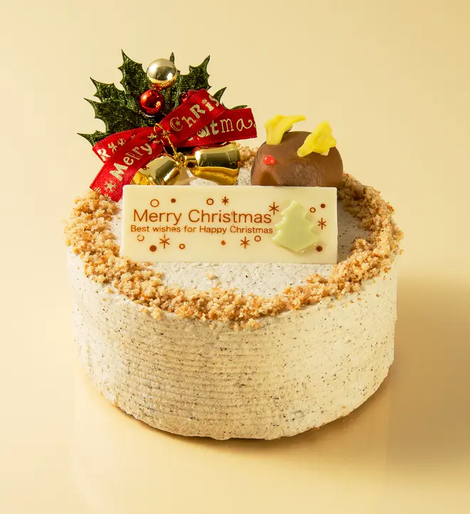 ほうじ茶と栗のショートケーキ