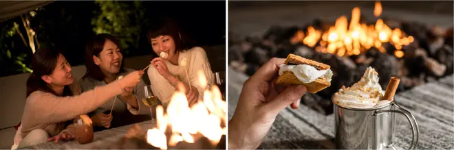 焚き火のスモア／大人のほっとショコラ