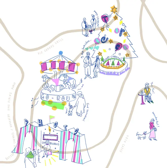 横浜ベイクォーター「クリスマスサーカス」メイン広場会場 イメージ