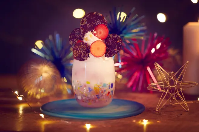 花火クリスマスパフェ イメージ