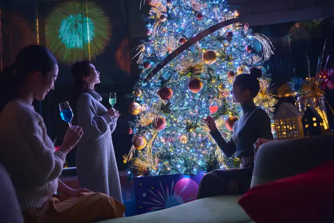 花火クリスマス イメージ