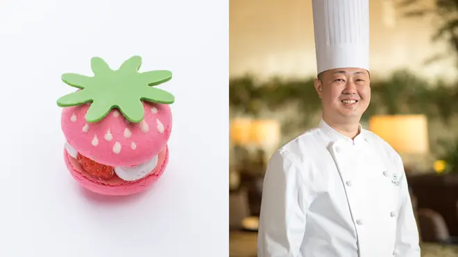 【シェラトン都ホテル東京 シェフパティシエ 山本 健】 Strawberry Macaron イメージ