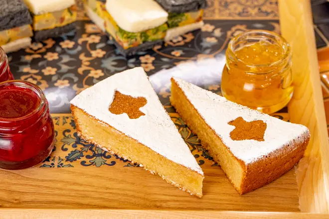 マヨルカ風アーモンドケーキ オレンジマーマレード添え イメージ