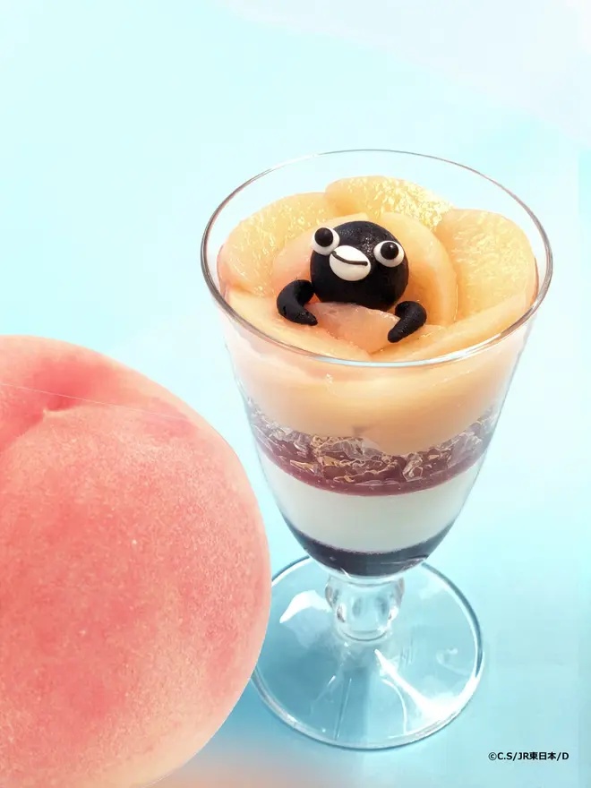 Suicaのペンギン ピーチのミニパフェ イメージ