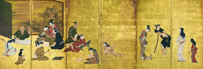 国宝　風俗図屛風　(彦根屛風)　江戸時代・17世紀　滋賀・彦根城博物館蔵　【展示期間：5月15日～5月27日】