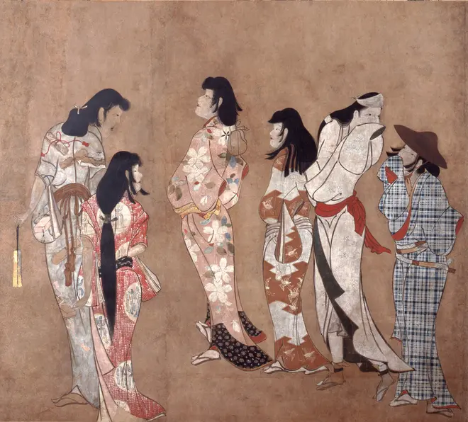 重要文化財　湯女図　江戸時代・17世紀　静岡・ＭＯＡ美術館蔵  【展示期間：4月13 日～5月13日】