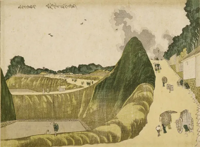 くだんうしがふち　葛飾北斎筆　江戸時代・19 世紀　東京国立博物館蔵   【展示期間：4月13 日～5月13日】