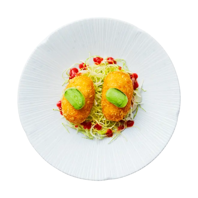 越前蟹とふきのとうのクリームコロッケ