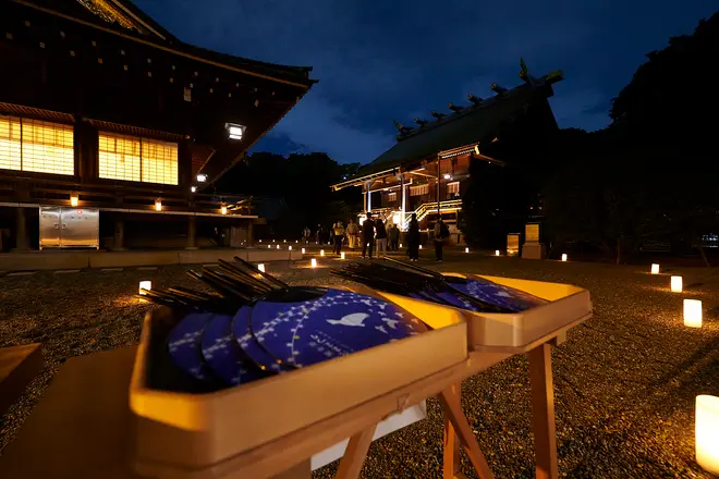 夜間中庭参拝