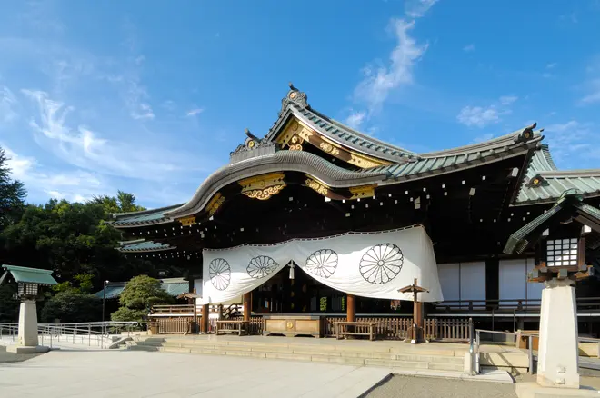 桜の名所として知られる靖國神社