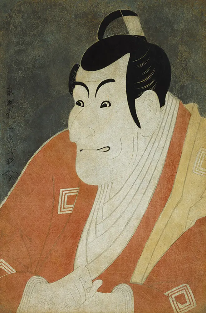 東洲斎写楽《市川鰕蔵の竹村定之進》前期展示　東京富士美術館蔵 ©東京富士美術館イメージアーカイブ/DNPartcom