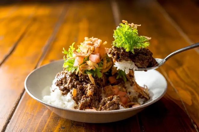 蝦夷鹿肉のキーマカレー¥1,480(税込)<アークヒルズカフェ>