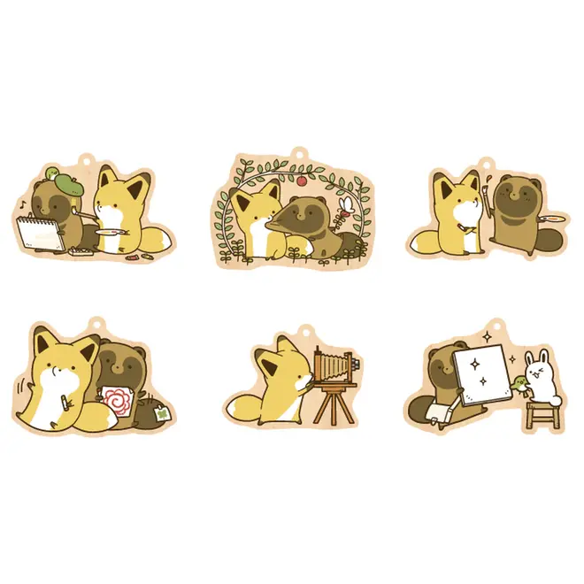 ウッドキーホルダー 各600円