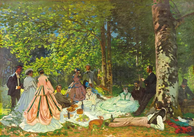 クロード・モネ《草上の昼食》1866年© The Pushkin State Museum of Fine Arts, Moscow.