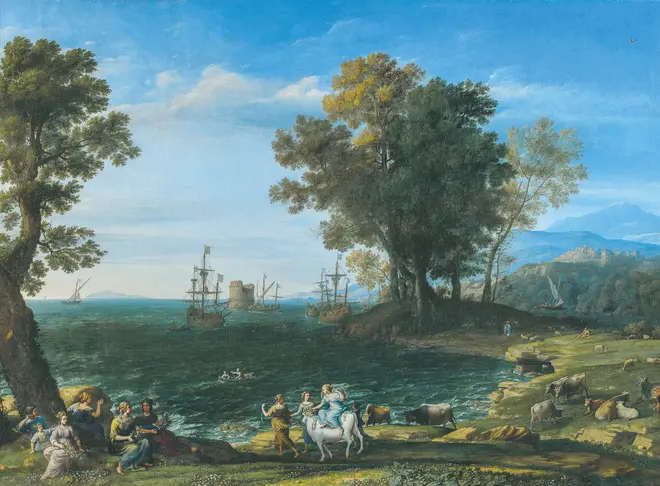 クロード・ロラン《エウロペの掠奪》1655年© The Pushkin State Museum of Fine Arts, Moscow.