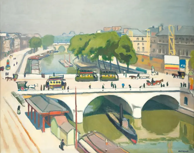 アルベール・マルケ《パリのサン=ミシェル橋》1908年頃© The Pushkin State Museum of Fine Arts, Moscow.