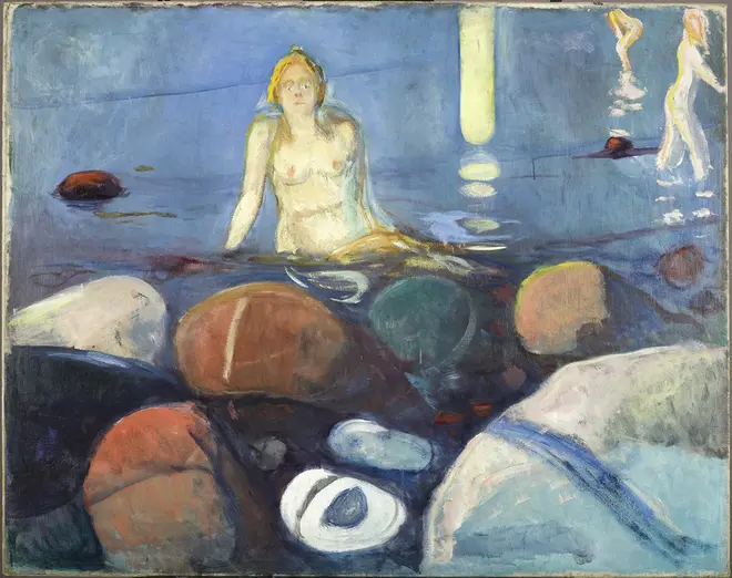 《夏の夜、人魚》1893年 ©Munchmuseet