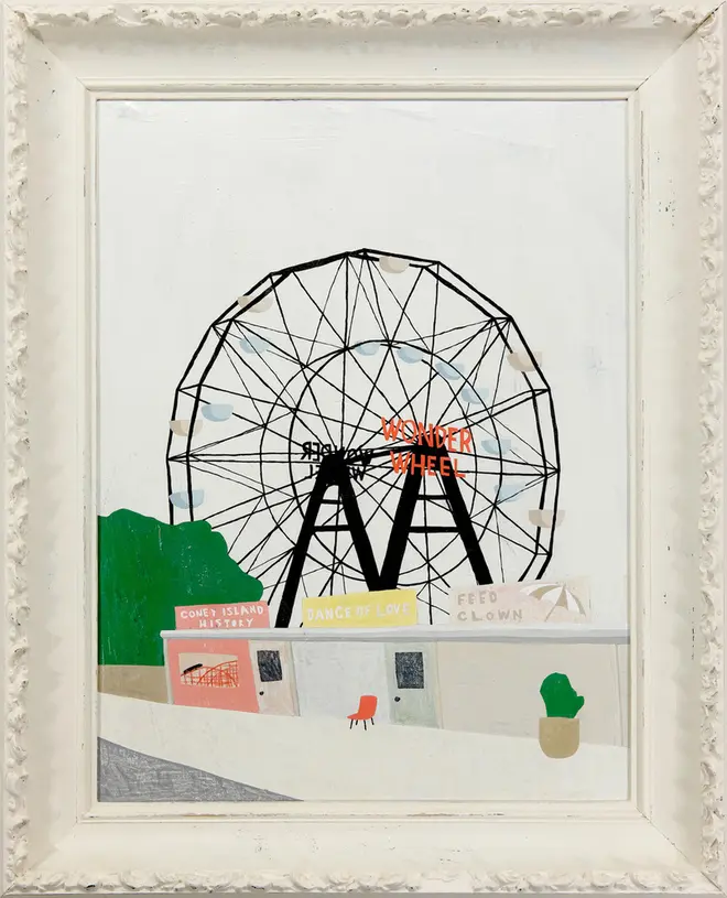 Wonder Wheel 01 2017 キャンバスにアクリル 74.9x59.6cm