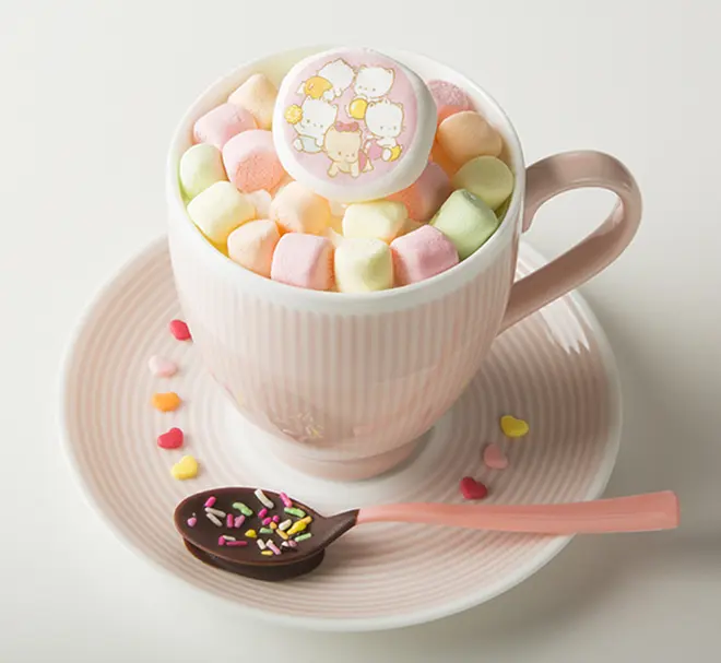 ニャニィニュニェニョンのマシュマロメルティチョコミルク　790円（税抜）