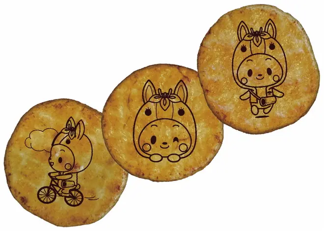 みりん堂の「手焼き煎餅」(ちりゅっぴとコラボ)