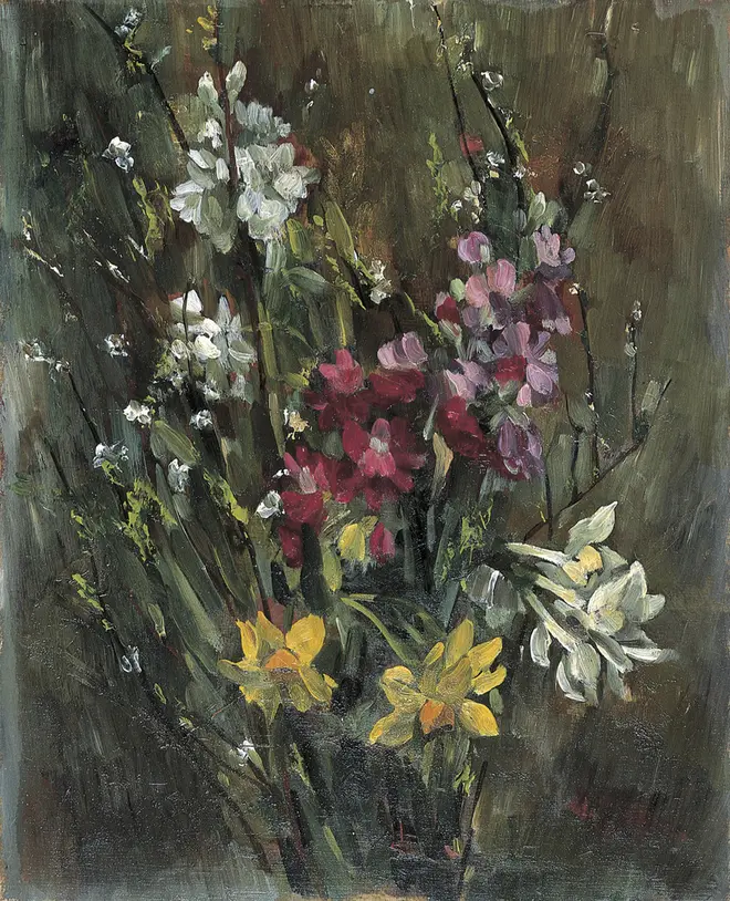椎野修《花》　無言館蔵