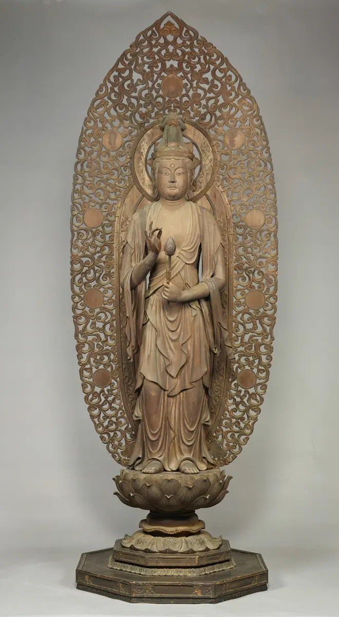 重要文化財「聖観音菩薩立像（六観音菩薩像のうち）」肥後定慶作 鎌倉時代・貞応3年 （1224）京都・大報恩寺蔵