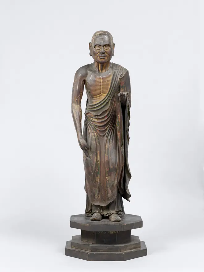 重要文化財「目犍連立像（十大弟子立像のうち）」快慶作　京都・大報恩寺蔵