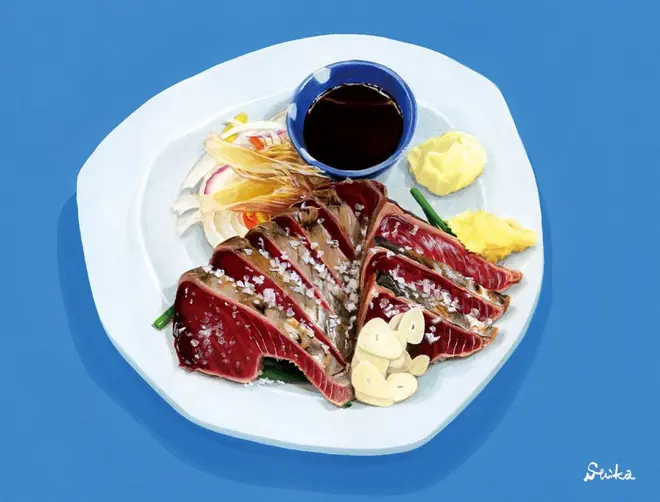 鰹のタタキ　どすこい酒場 龍馬（押上）