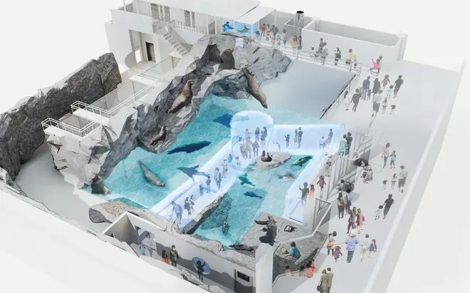 鳥羽水族館 「海獣の王国 リニューアル」 パース