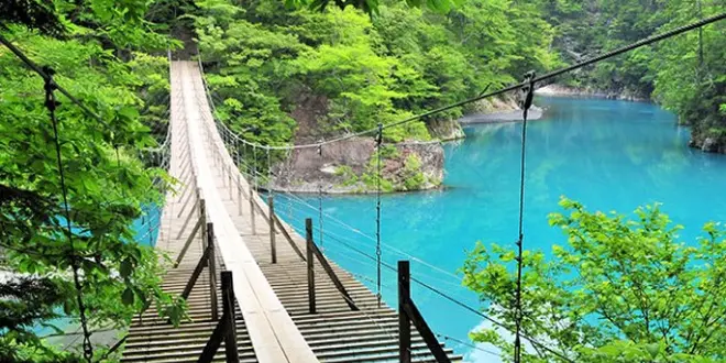 寸又峡✨夢の吊り橋