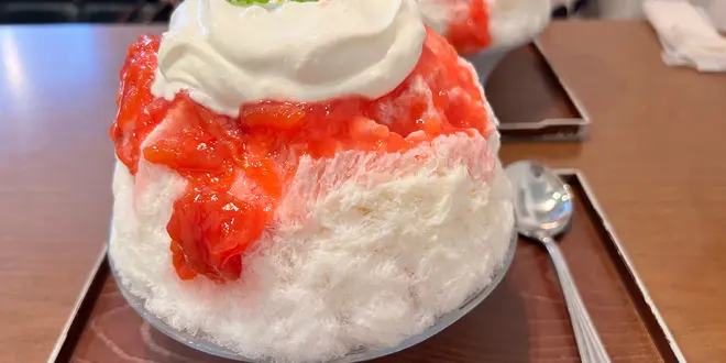 夏ならば食べましょかき氷。