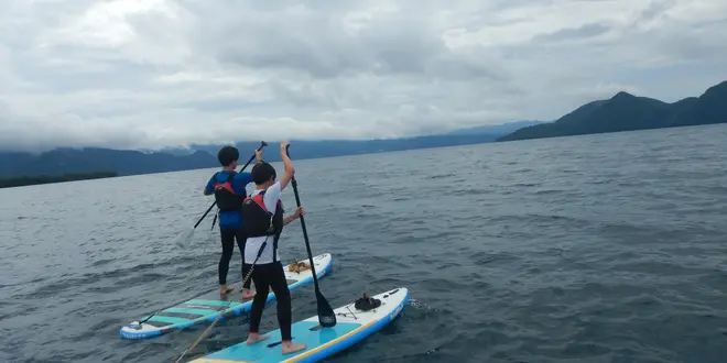 洞爺湖で火山と温泉とSUPでお腹いっぱい