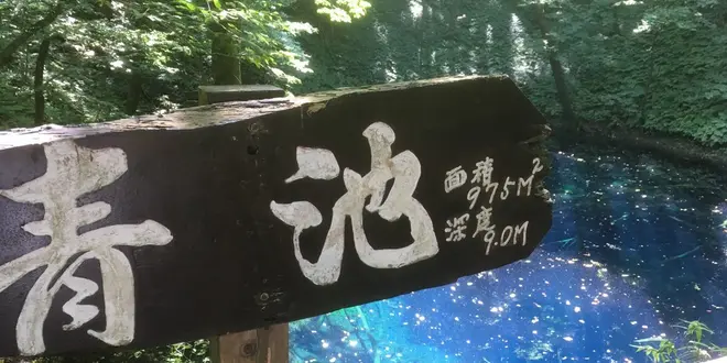 神秘の青池と不老ふ死温泉に行く