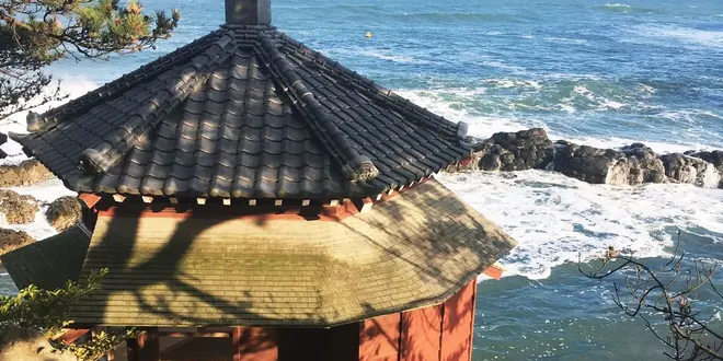 冬の北茨城海岸