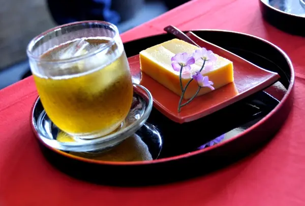 おびの茶屋の厚焼卵