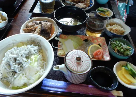 しらす丼定食＜刺身付き＞
