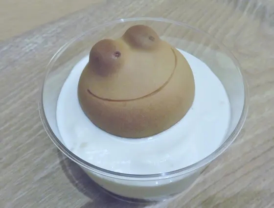 カエルのミルク風呂