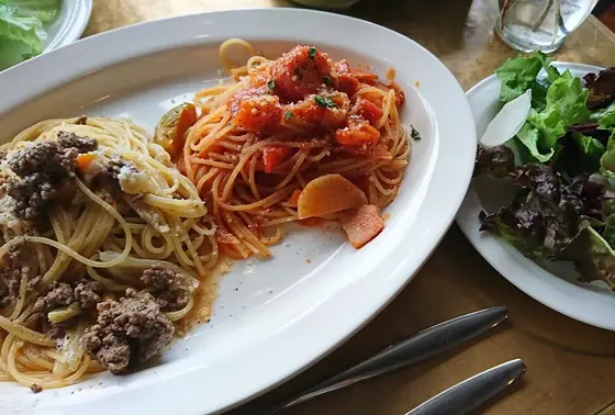 ワインとパスタでゆったりと〜