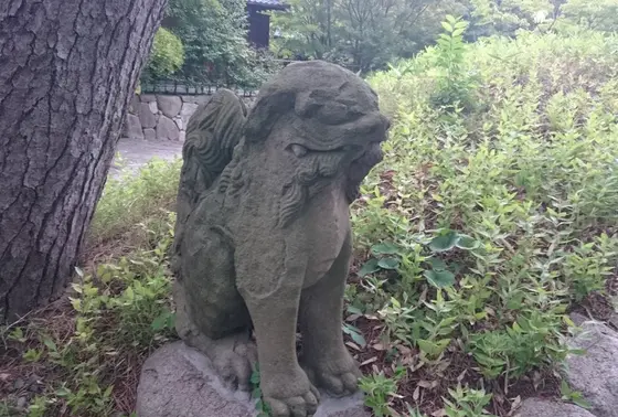 獅子山のこま犬（１）