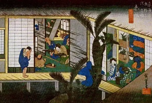 赤坂宿  赤坂（旅宿招待）