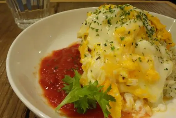 しそご飯のオムライス